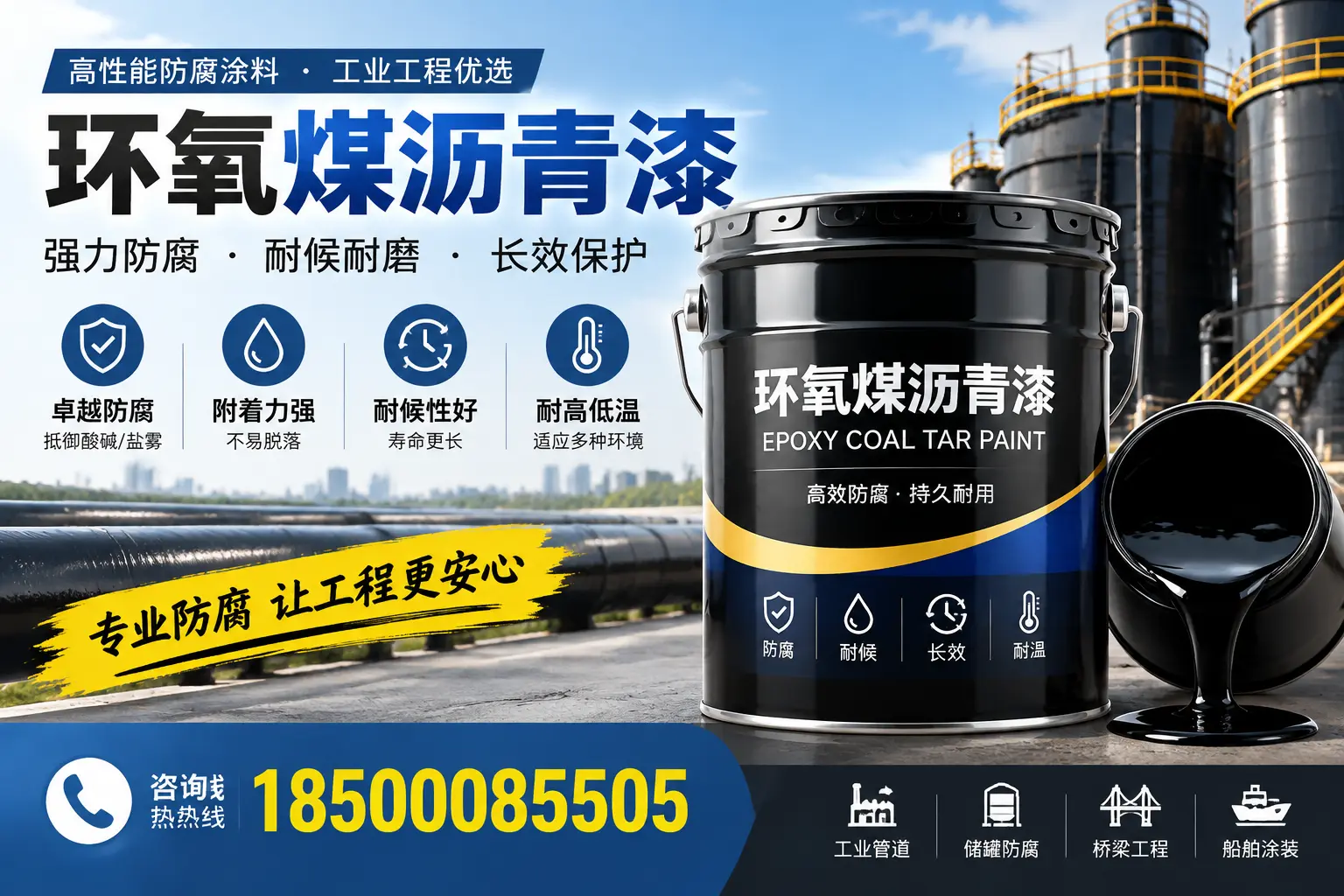 环氧煤沥青漆的施工方法与注意事项,确保在乌鲁木齐顺利完成